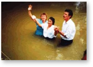 Baptizing New Converts